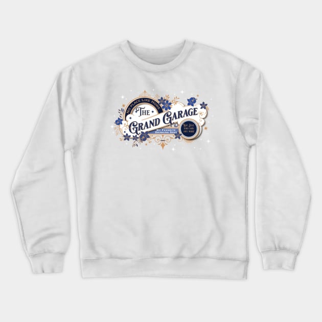 The Grand Garage Crewneck Sweatshirt by DavidLoblaw